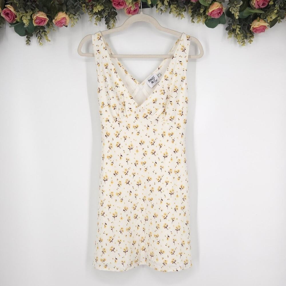 Princess Polly Ditsy Sunflower Floral Sleeveless Dress Size 6